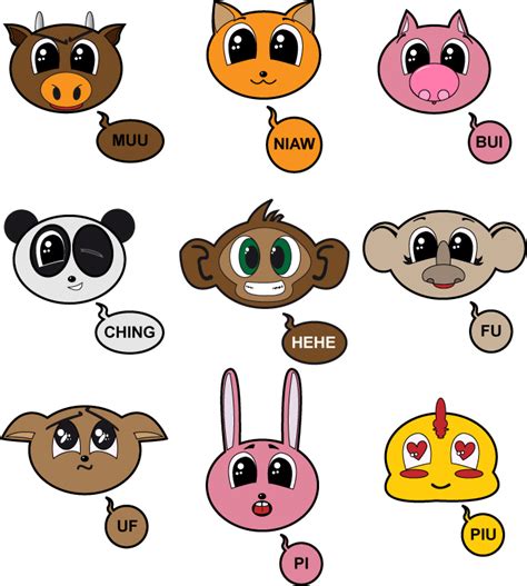 cute animals emoticons by hariana on DeviantArt