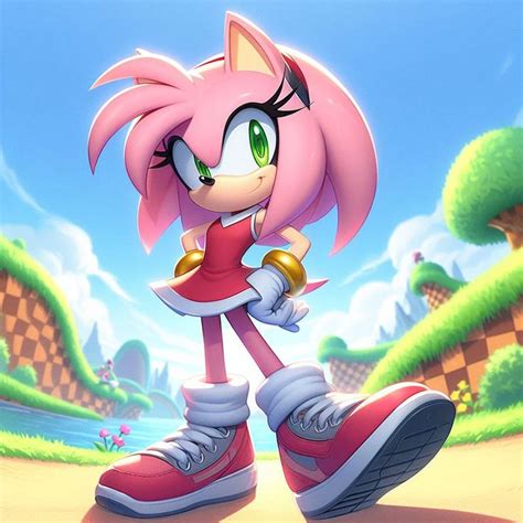 Pin on Sonic | Amy rose, Rosé fanart, Amy the hedgehog