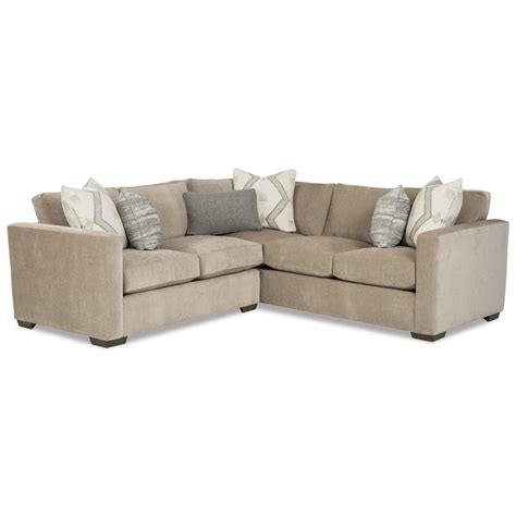 Hickorycraft 792750BD Contemporary 2-Piece Sectional with RAF Corner ...