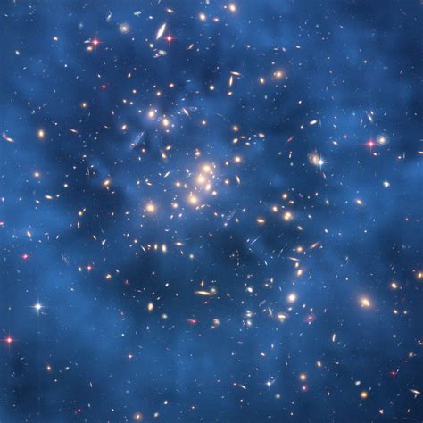 ESA - Hubble sees dark matter ring in a galaxy cluster