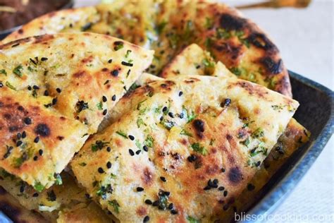 Paneer and Cheese Stuffed Kulcha - Bliss Of Cooking Indian Bread ...