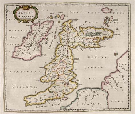 Great Britain and Ireland (1654) | European map, Map, Ancient maps