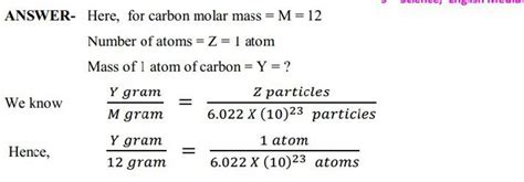 ANSWER- Here, for carbon molar mass =M=12 | Filo