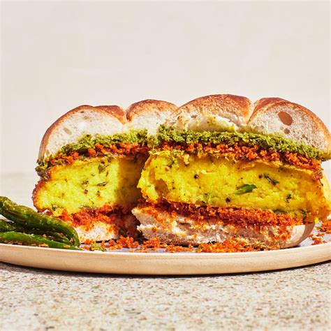 Vada Pav With Dry Coconut-Garlic Chutney Recipe | Bon Appétit