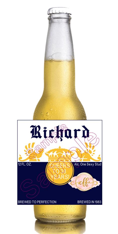 Custom Corona Beer Bottle Labels All Occasions Birthdays Anniversaries ...