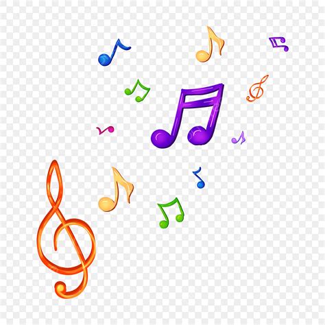 Colorful Music Notes Png Clipart