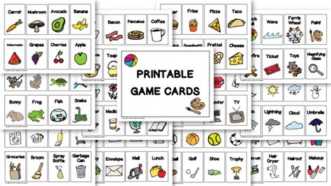 Printable Heads Up Game Cards - Printable Word Searches