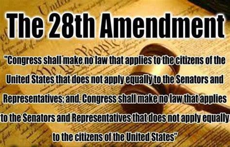 28th Amendment to the Constitution of the United States of America ...