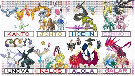 Shiny Legendary Pokemon