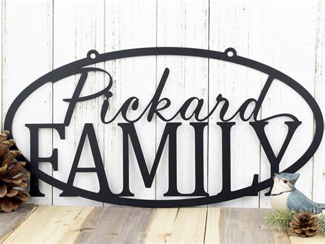 Custom Family Name Metal Sign Custom Sign Outdoor Sign | Etsy