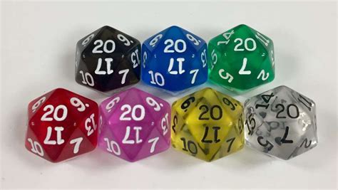 20 Sided Transparent Dice