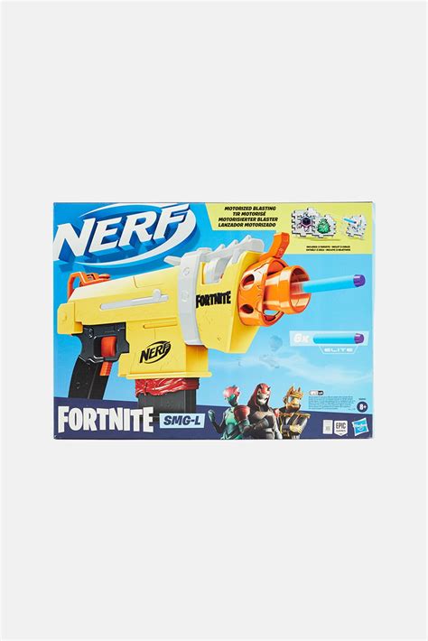 Buy هاسبرو nerf fortnite smg l motorized dart blaster ، yellow combo ...