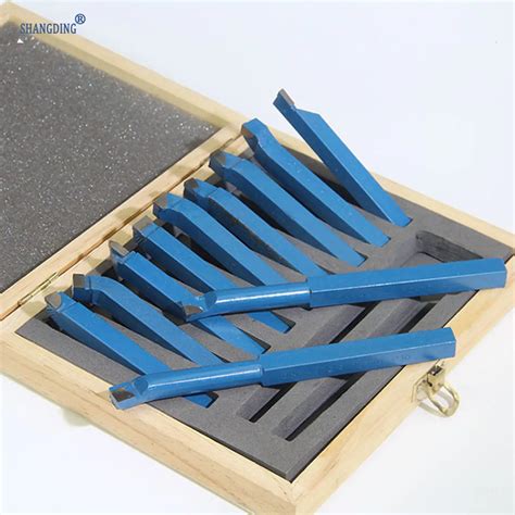 11pcs Mayitr Mini Lathe Tool Set 5/16" Carbide Tipped Metal Cutting ...