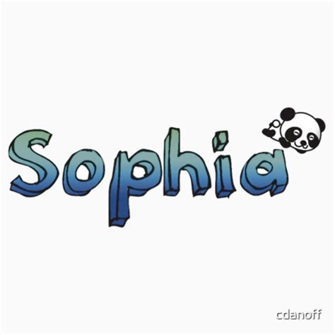 Sophia Name Art: Stickers | Redbubble