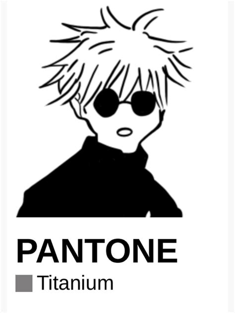 "Gojo Satoru Funny Pantone" Sticker for Sale by bgadams | Redbubble