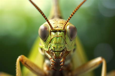 Grasshopper Face Close Up AI Generated, AI Generative 29137985 Stock ...