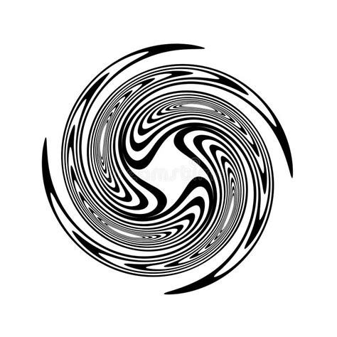 Clockwise Swirl Spiral Circle Stock Illustration - Illustration of ...