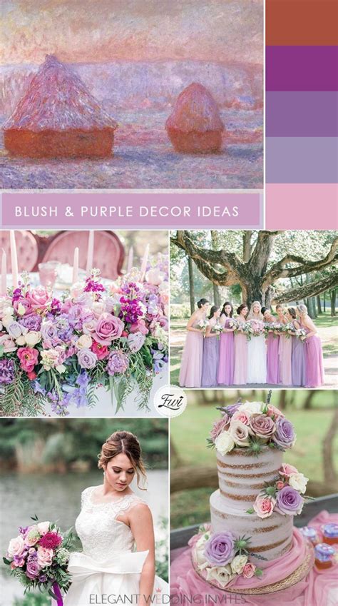 10 Unique Purple Color Macthing Wedding Ideas Inspired from Monet’s ...