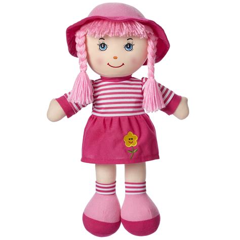 Love & Hug Rag Doll for Girls, 16" Soft Huggable Plush Doll for Kids ...