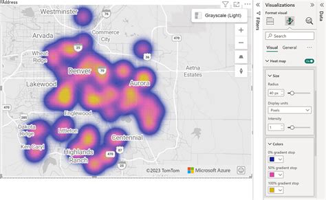 Add a heat map layer to an Azure Maps Power BI visual - Microsoft Azure ...