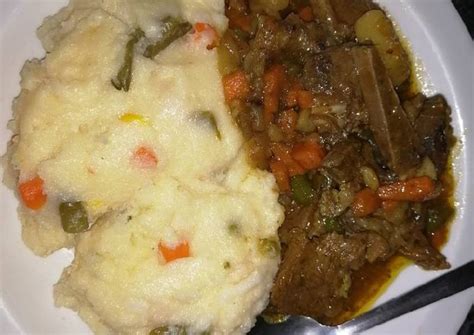 Pap and beef stew Recipe by Zenande Zenny Pali - Cookpad