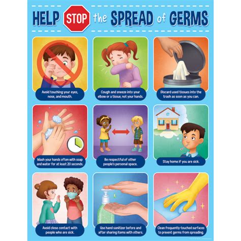 Help Stop the Spread of Germs Chart - TCR7501 | Teacher Created Resources