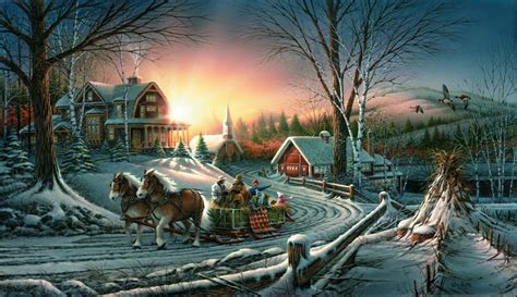 Pin by Marcy Rogers on Pictures | Terry redlin, Winter scenery, Country art