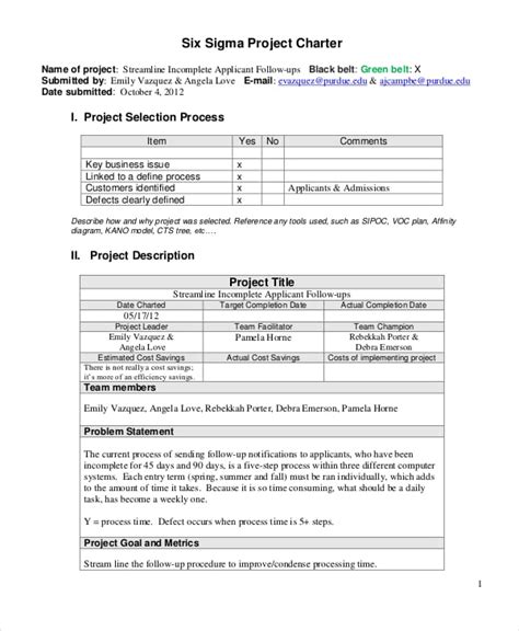 Sample Project Charter Template | Classles Democracy