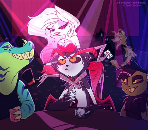 Husk being at the club with Angel Dust, fanart by artist Jince-Bites ...