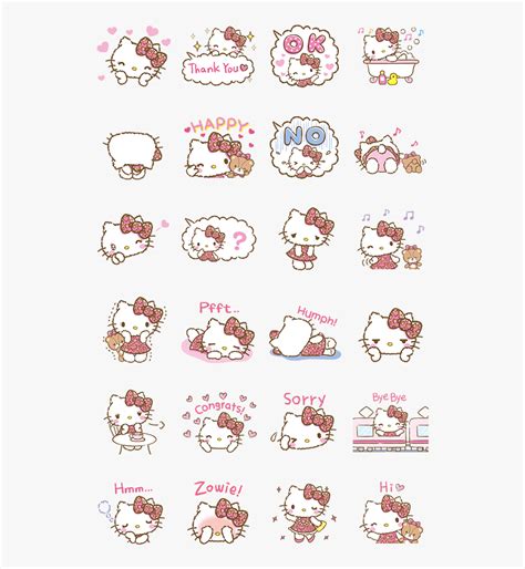 Hello Kitty Stickers Aesthetic