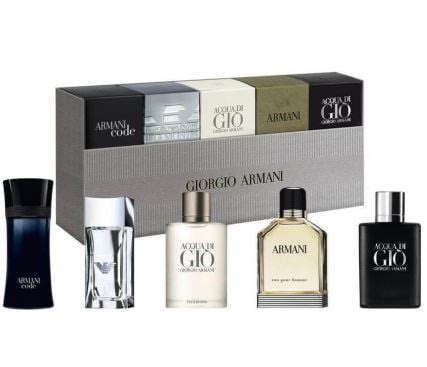 Giorgio Armani Mini Cologne Gift Set for Men, 5 Pieces - Walmart.com