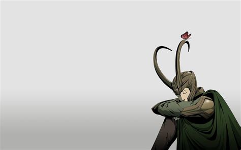 marvel comics loki simple background fan art gods norse butterflies ...