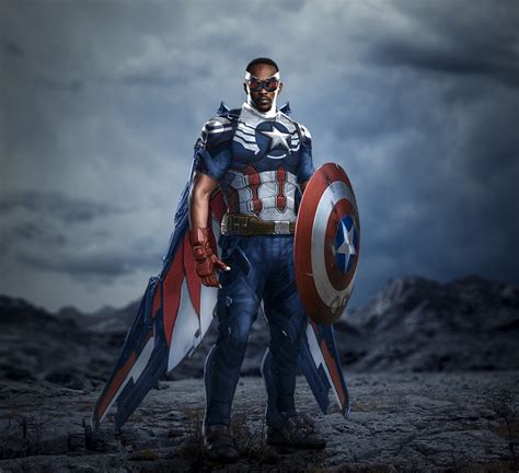 Falcon as captain america by itsharman on DeviantArt