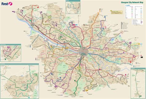 Glasgow transport map