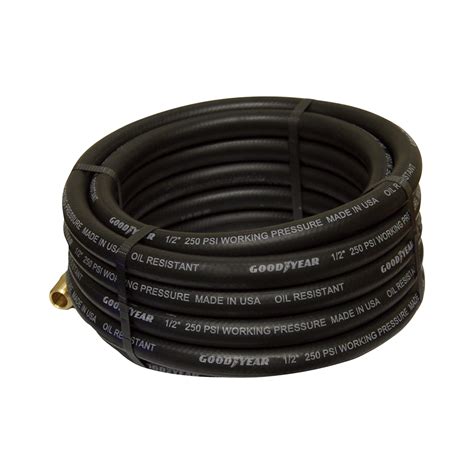 Goodyear Black Rubber Air Hose — 1/2in. x 50ft., 250 PSI, Model# 12191 ...