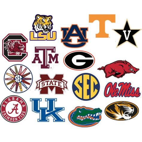 SEC - College Sports | Sec football, College football logos, Football ...