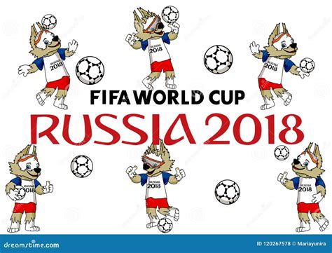 Fifa World cup 2018 mascot editorial stock photo. Illustration of world ...