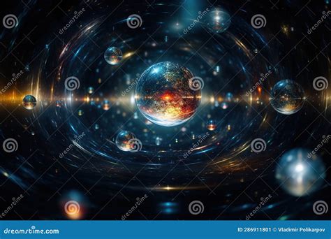 The Exploration of the Multiverse Theory Stock Image - Image of ...