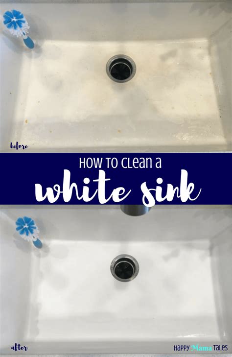 How to Clean a White Sink - Happy Mama Tales