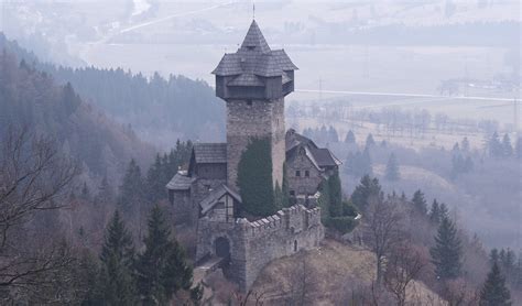 Niederfalkenstein, Austria. This well preserved 12th century castle is ...