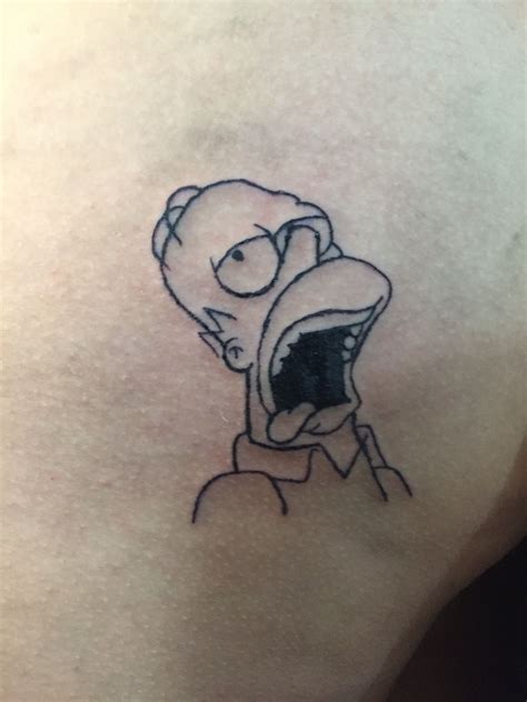 Homero Simpson tatto | Cartoon character tattoos, Tattoos, Infinity tattoo