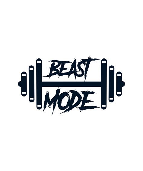 Beast mode logo t-shirt design 23089913 Vector Art at Vecteezy