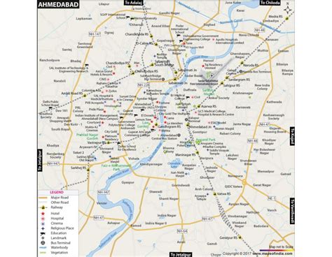 Buy Ahmedabad City Map