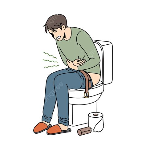 Having Problems With Stomach And Diarrhea Concept, Diarrhea, Toilet ...