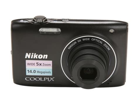 Nikon COOLPIX S3100 Black 14.0 MP Digital Camera - Newegg.com