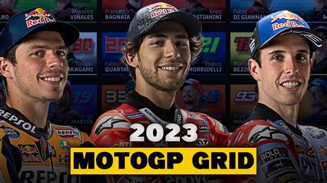 MotoGP 2023 Rider Line-Up | Crash.net MotoGP 2022 - YouTube