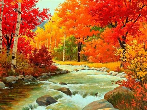 Autumn Waterfalls Painting Pictures, Photos, and Images for Facebook ...