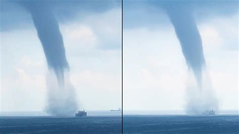 Giant Waterspout Devours Ship - 1Funny.com