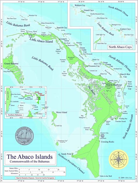 Map Of Abaco Island Bahamas - California State Map