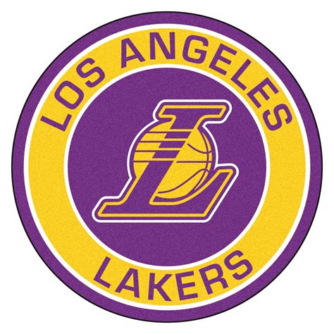 FanMats® 18839 - Los Angeles Lakers 27" Dia Nylon Face Floor Mat with ...